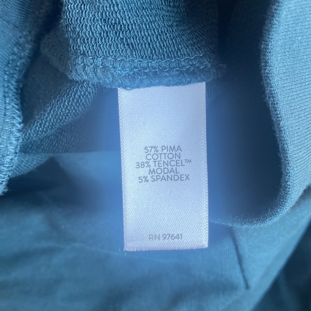 J. Jill Dark pine Green affinity slim leg French terry pants - Picture 8 of 8